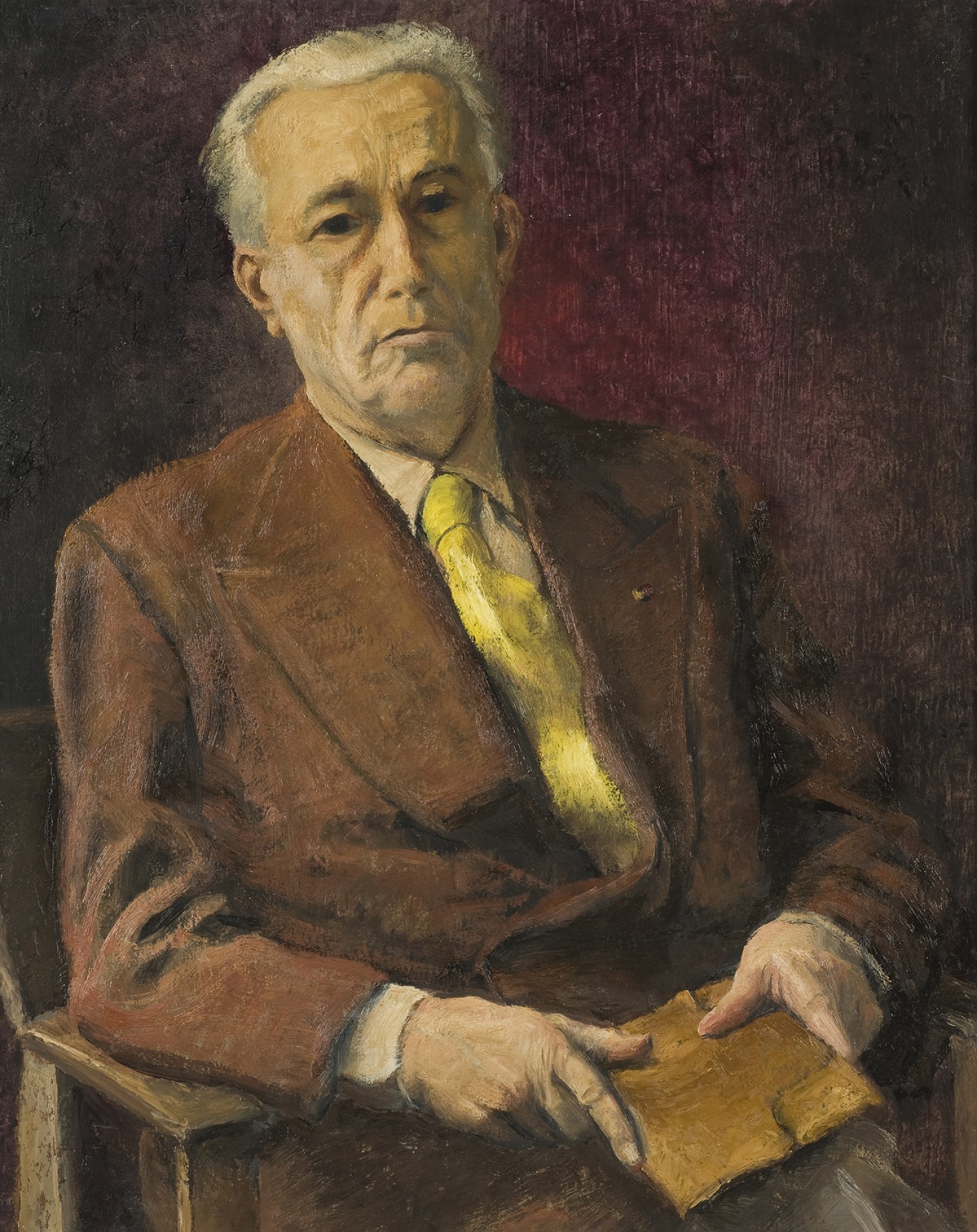 De afbeelding toont een kunstzinnig portret van J. Greshoff. Gemaakt door: Conrad  Kickert 