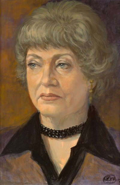 Deze afbeelding toont een kunstzinnig portret van Phiny Dick.