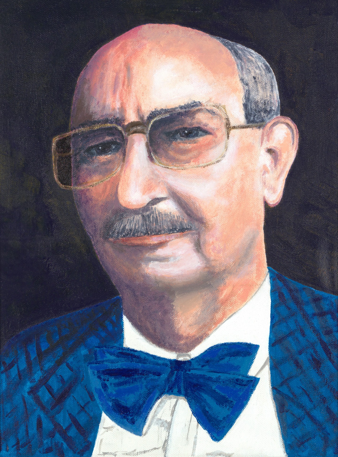 De afbeelding toont een kunstzinnig portret van Otto Dijk. Gemaakt door: Henk Crouwel