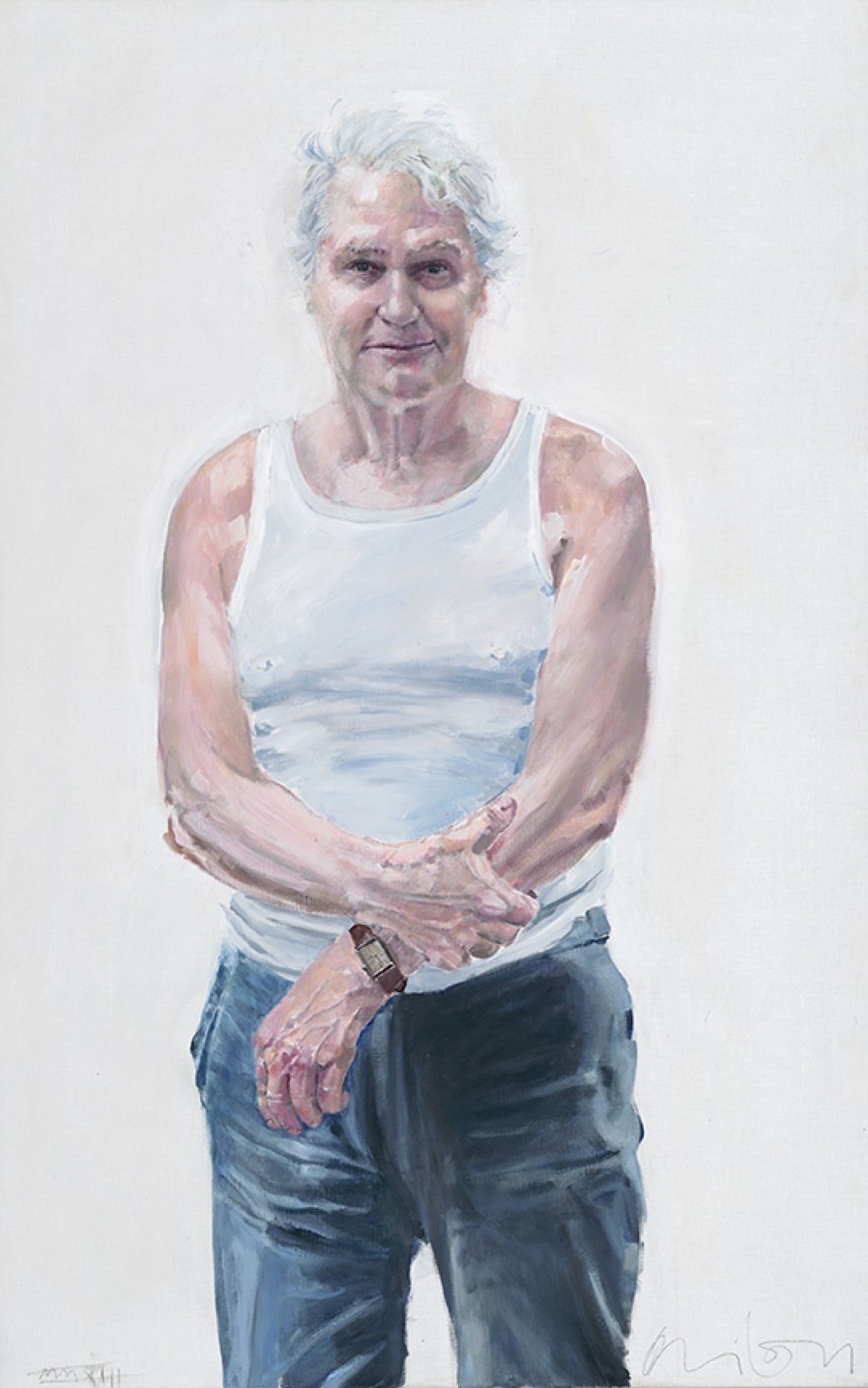 De afbeelding toont een kunstzinnig portret van De schrijver. Gemaakt door: Milou   Hermus