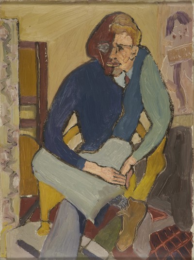 Deze afbeelding toont een kunstzinnig portret van Jan G. Elburg.