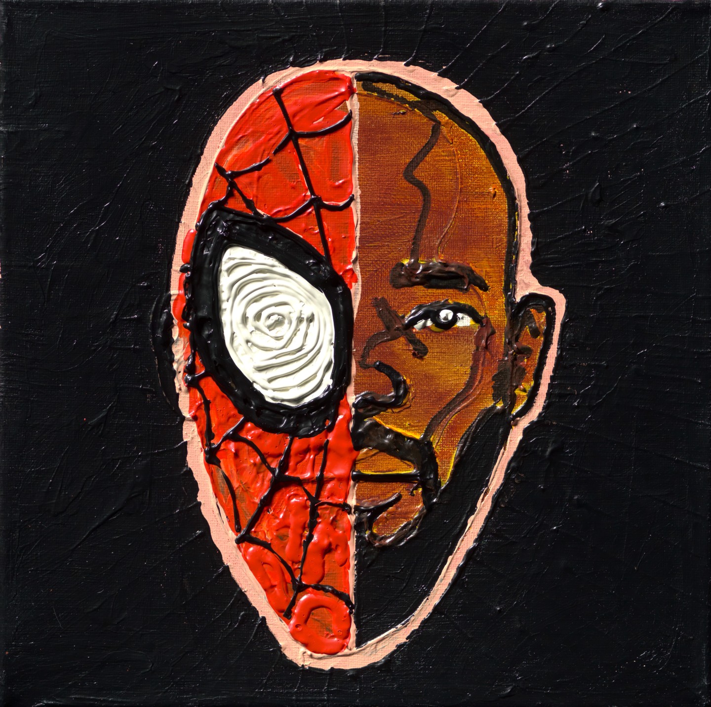 De afbeelding toont een kunstzinnig portret van Zelfportret. Gemaakt door: Brian  Elstak