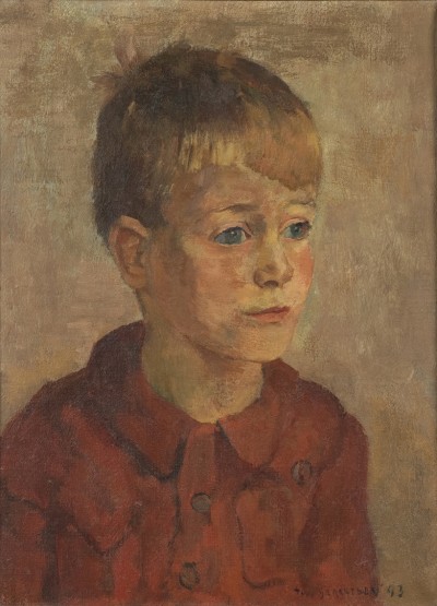 Deze afbeelding toont een kunstzinnig portret van Karel Eykman.