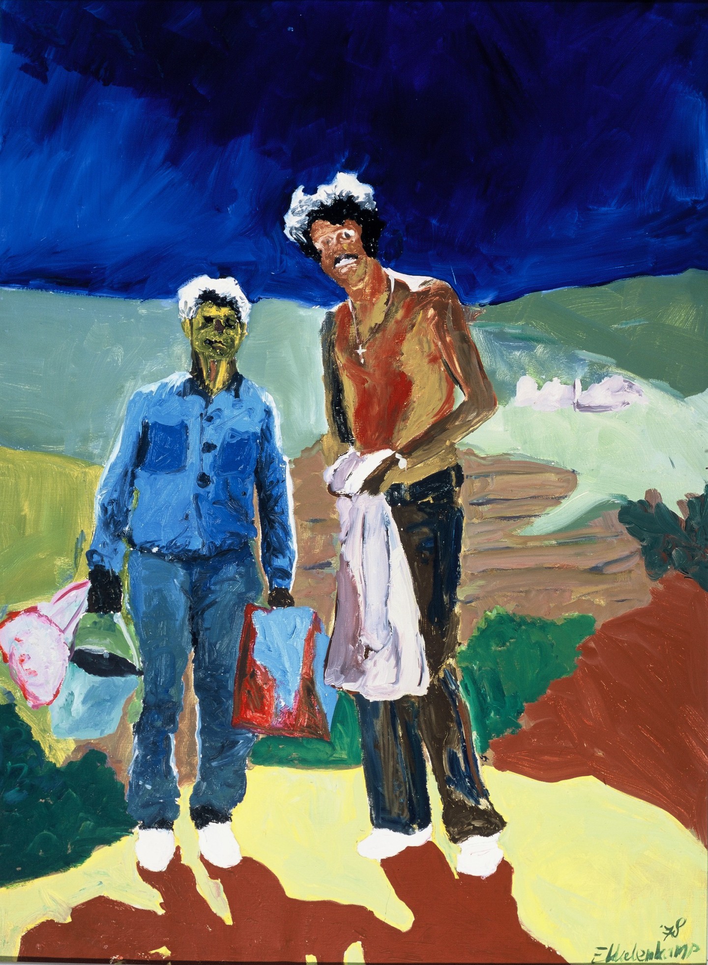 De afbeelding toont een kunstzinnig portret van Marko Fondse . Gemaakt door: Ron 	 Ekkelenkamp