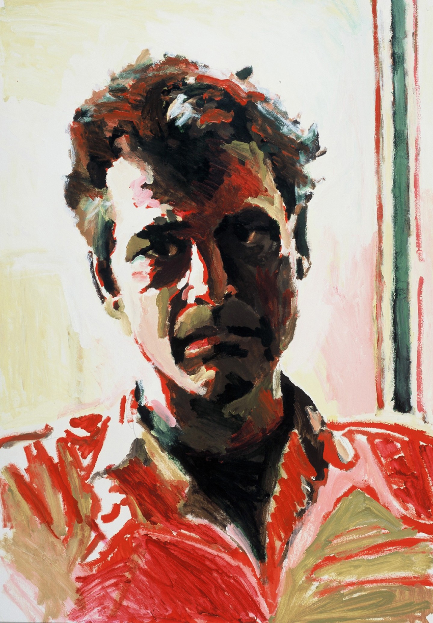 De afbeelding toont een kunstzinnig portret van Frans Kellendonk . Gemaakt door: Kees  Knopper