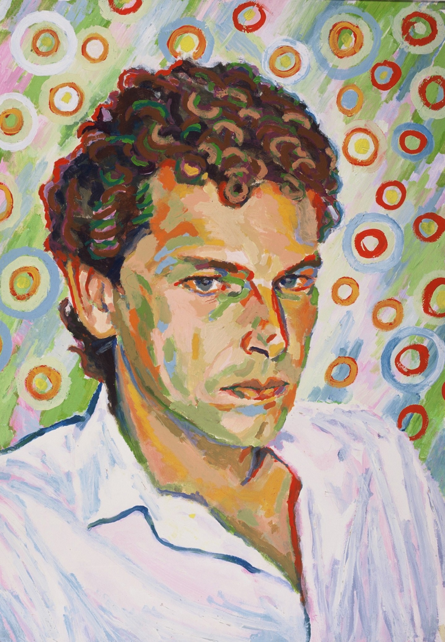 De afbeelding toont een kunstzinnig portret van Frans Kellendonk . Gemaakt door: Kees  Knopper 