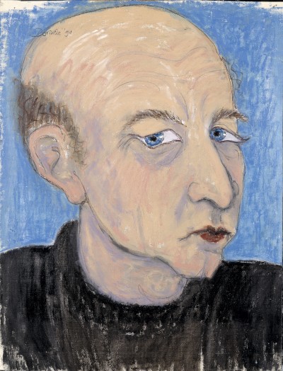 Deze afbeelding toont een kunstzinnig portret van Maarten ’t Hart.