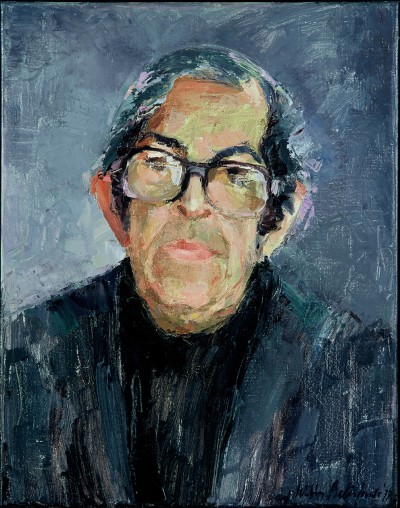 Deze afbeelding toont een kunstzinnig portret van Albert Helman.