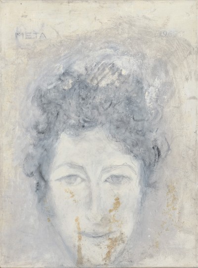 Deze afbeelding toont een kunstzinnig portret van Meta van IJzer.