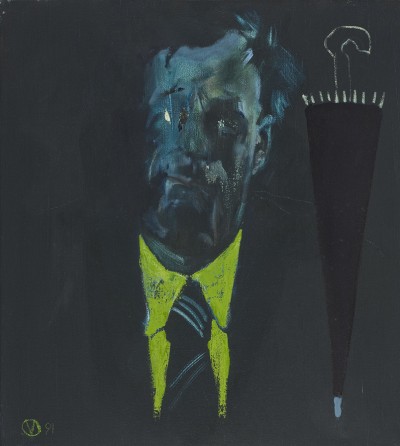 Deze afbeelding toont een kunstzinnig portret van C.O. Jellema.