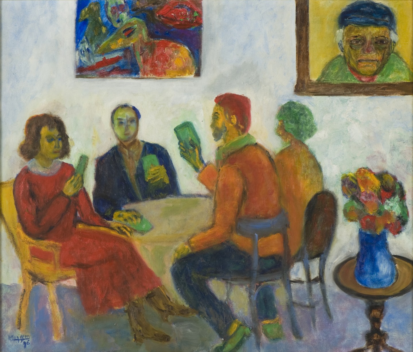 De afbeelding toont een kunstzinnig portret van Zelfportret. Gemaakt door: Manuel van  Loggem 