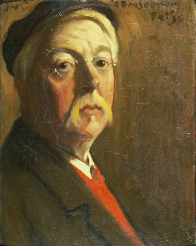 Deze afbeelding toont een kunstzinnig portret van Jac. van Looy.