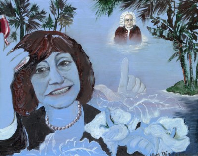 Deze afbeelding toont een kunstzinnig portret van Lisette Lewin .