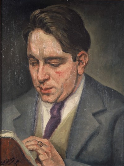 Deze afbeelding toont een kunstzinnig portret van E.J. van Lidth de Jeude .