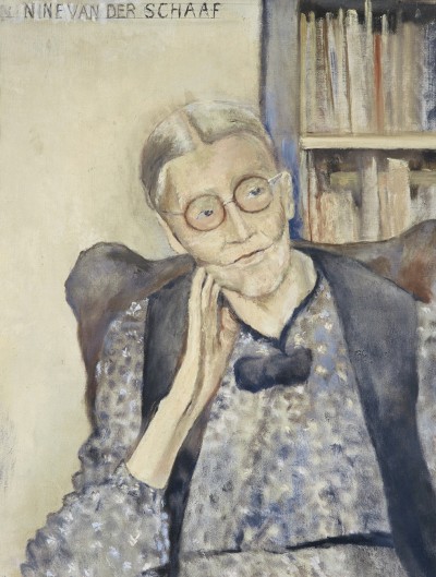 Deze afbeelding toont een kunstzinnig portret van Nine van der Schaaf.