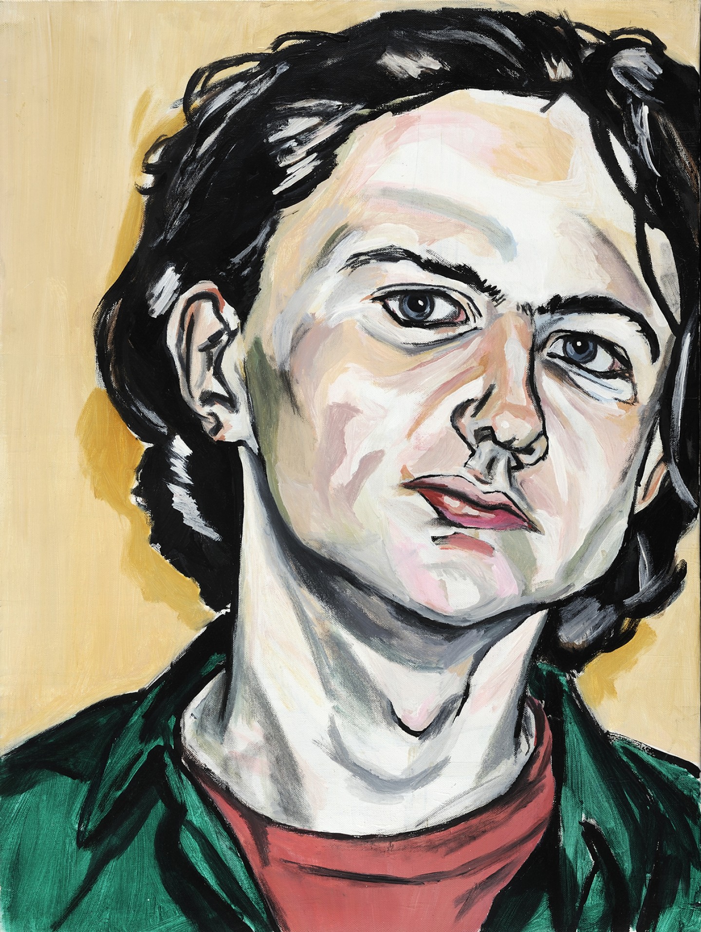 De afbeelding toont een kunstzinnig portret van Victor Schiferli. Gemaakt door: Michiel  Haijtink