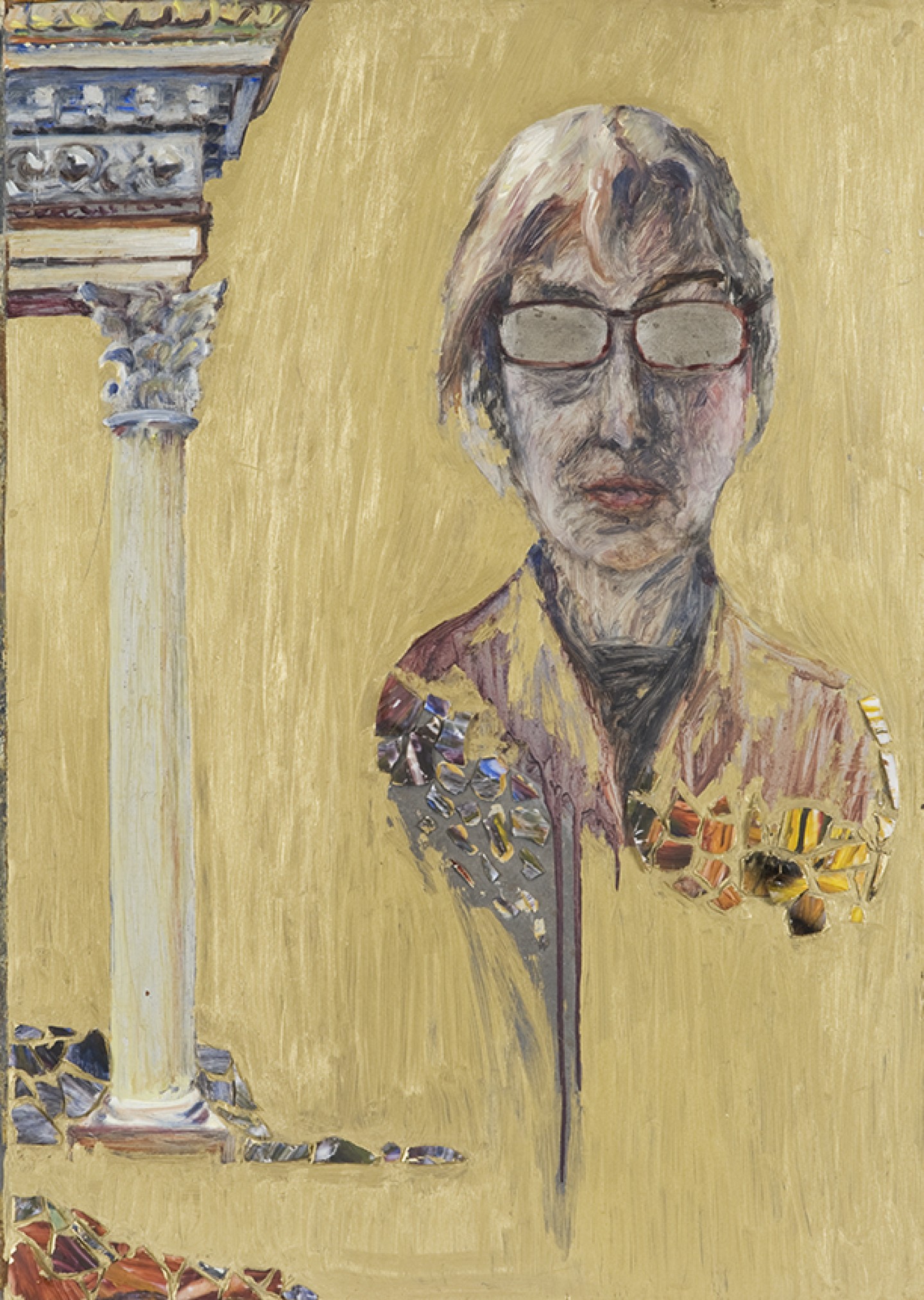 De afbeelding toont een kunstzinnig portret van Zelfportret. Gemaakt door:  