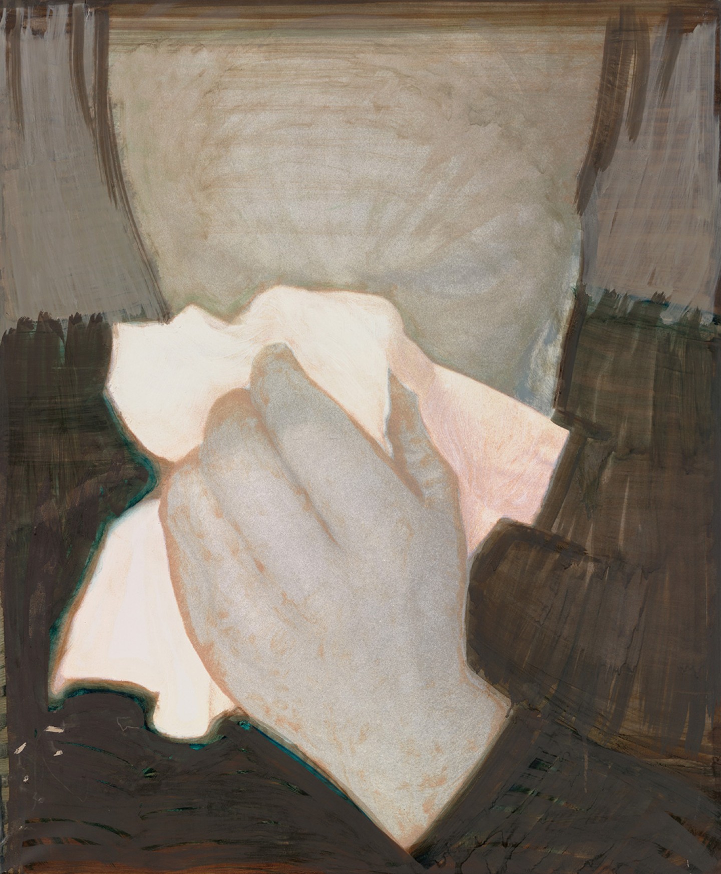 De afbeelding toont een kunstzinnig portret van Zelfportret. Gemaakt door: F.  Starik 