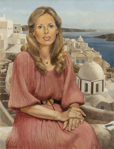 Deze afbeelding toont een kunstzinnig portret van Else Flim.
