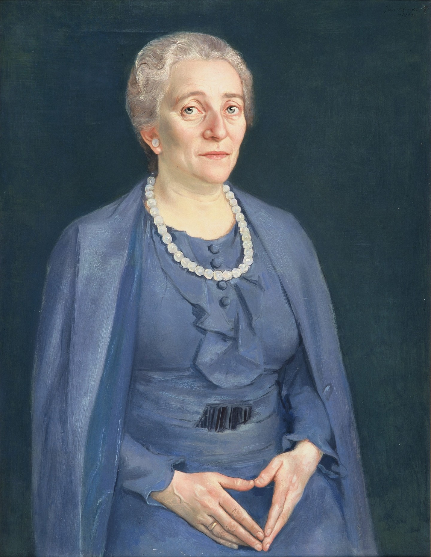 De afbeelding toont een kunstzinnig portret van Marianne Philips. Gemaakt door: Jaap  Weyand