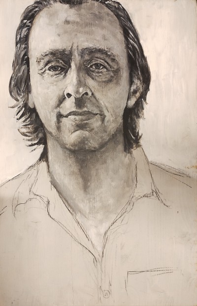 Deze afbeelding toont een kunstzinnig portret van Marcel van Roosmalen.