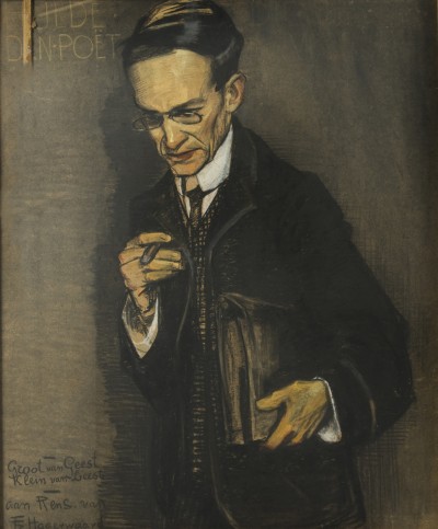 Deze afbeelding toont een kunstzinnig portret van J.K. Rensburg .