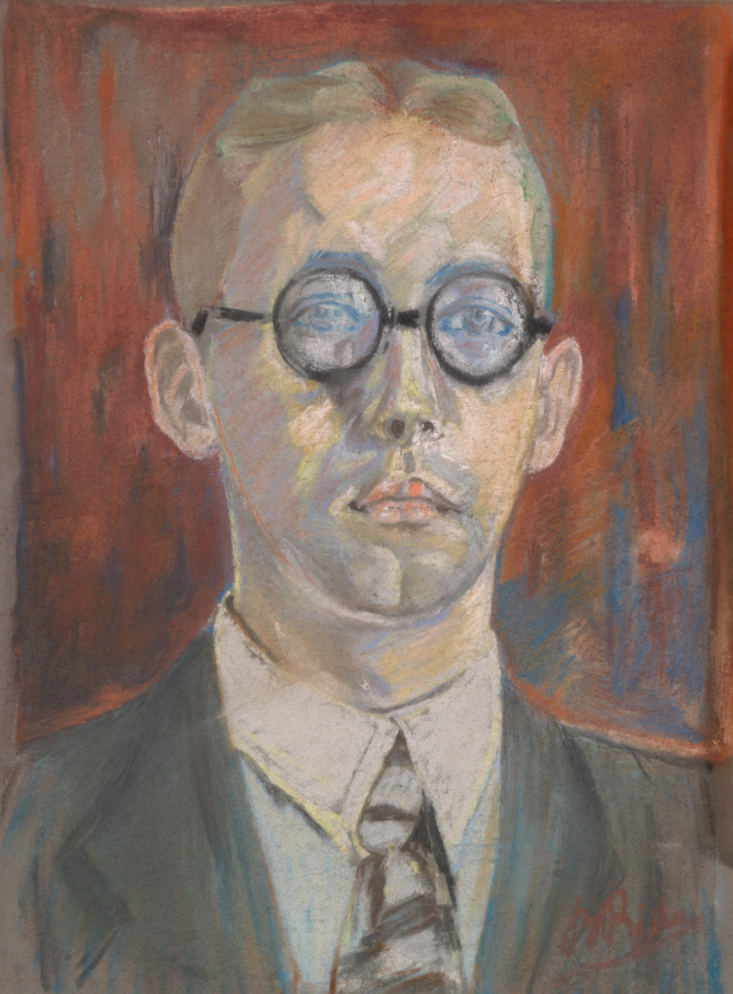 De afbeelding toont een kunstzinnig portret van Zelfportret. Gemaakt door: Barend Rijdes