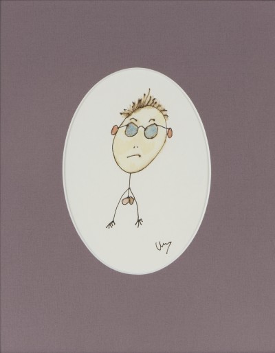 Deze afbeelding toont een kunstzinnig portret van Chawwa Wijnberg .