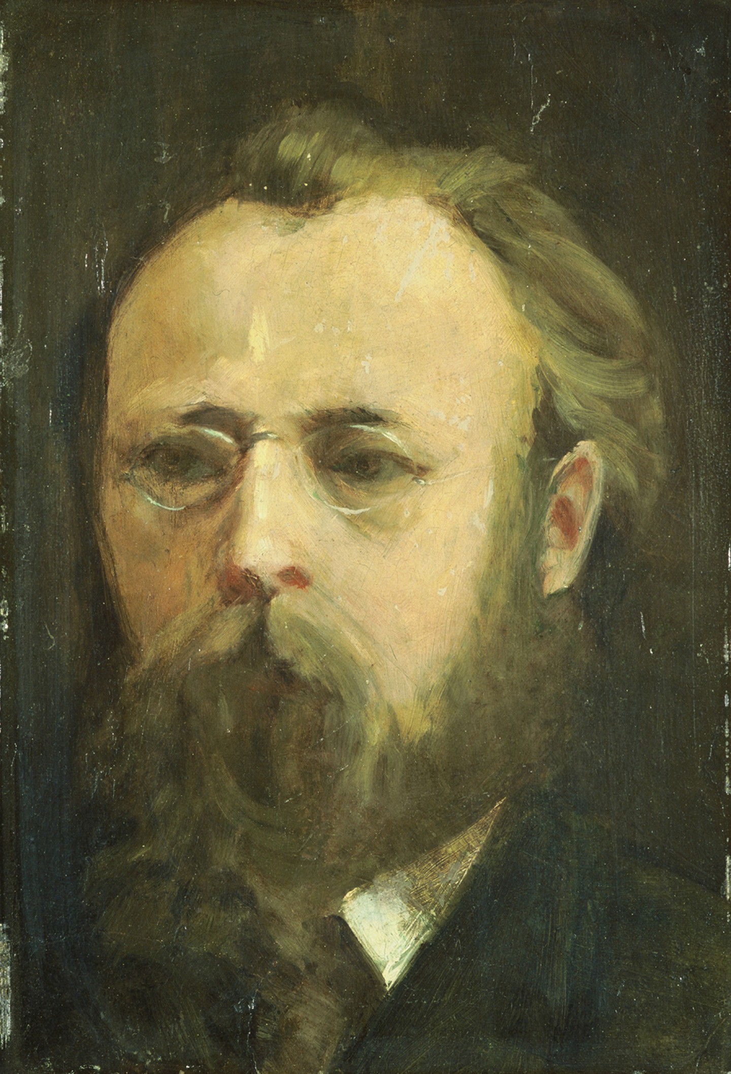De afbeelding toont een kunstzinnig portret van Zelfportret. Gemaakt door: Jacob  Winkler Prins