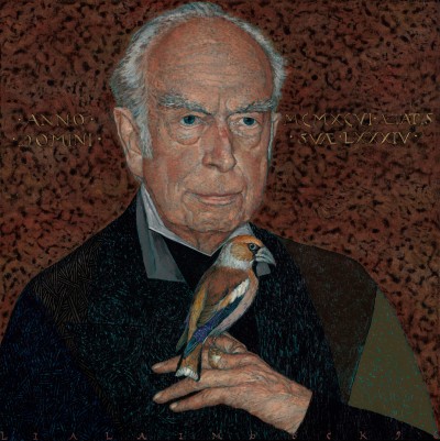 Deze afbeelding toont een kunstzinnig portret van Marten Toonder.
