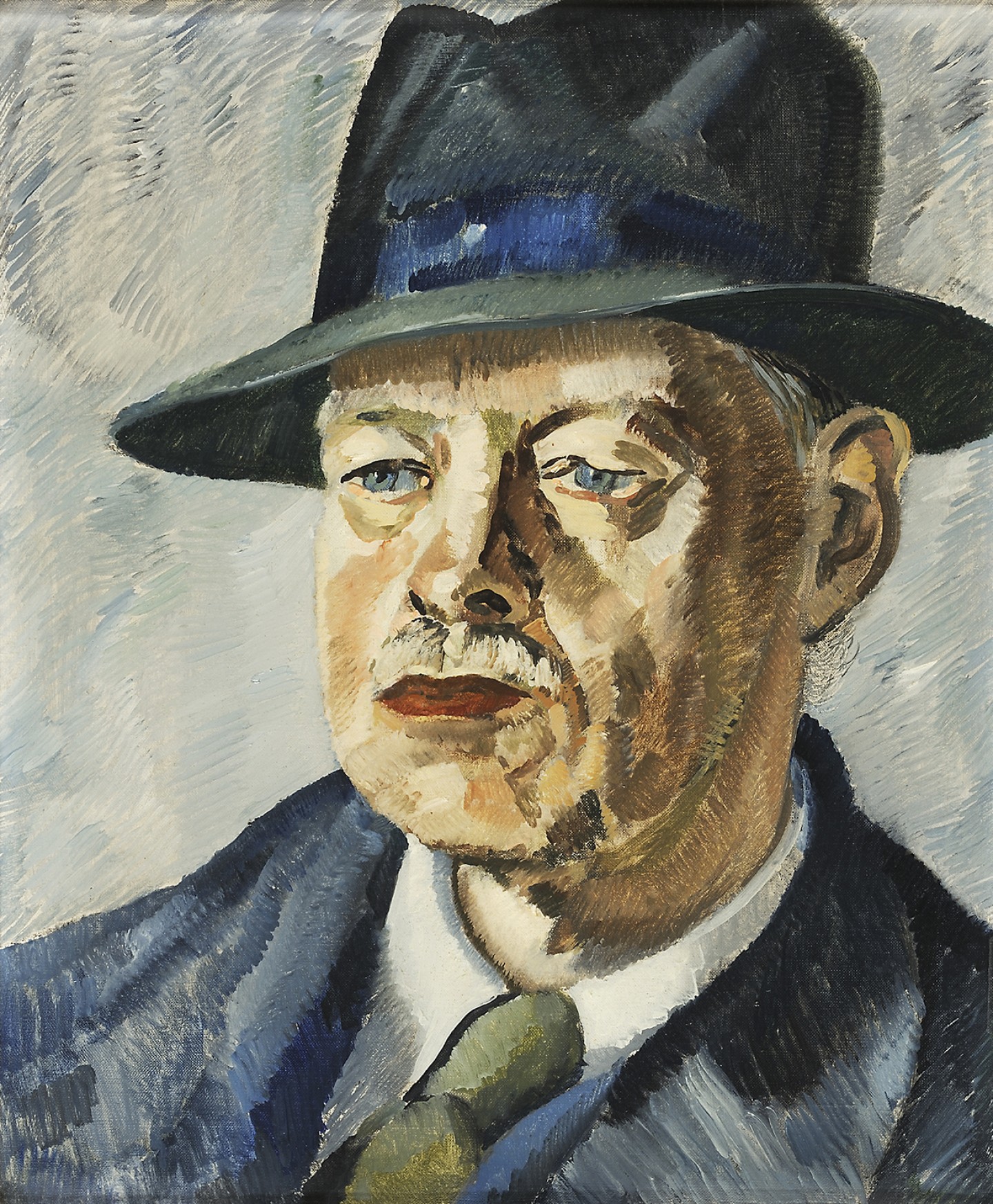 De afbeelding toont een kunstzinnig portret van Cornelis Veth. Gemaakt door: Ronald  Lindgreen 