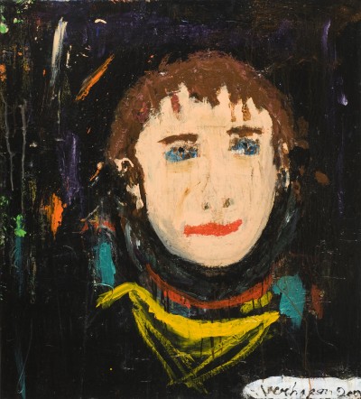 Deze afbeelding toont een kunstzinnig portret van Hans Verhagen.
