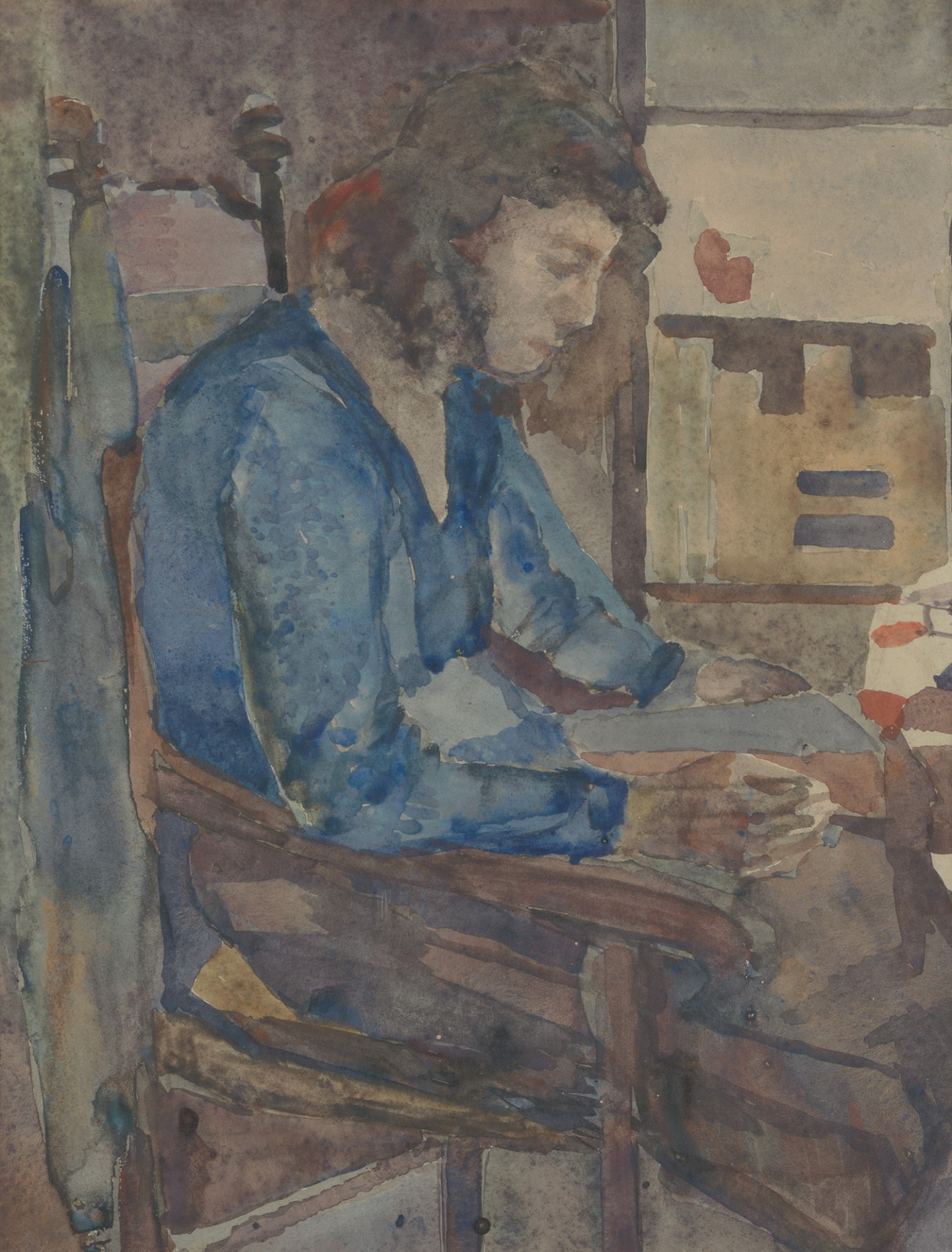 De afbeelding toont een kunstzinnig portret van Hans van Zijl. Gemaakt door: Kees Verwey